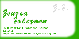 zsuzsa holczman business card